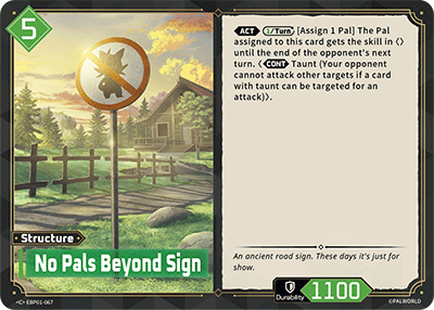 No Pals Beyond This Point Sign
